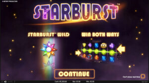 Starburst 1 Willkommen